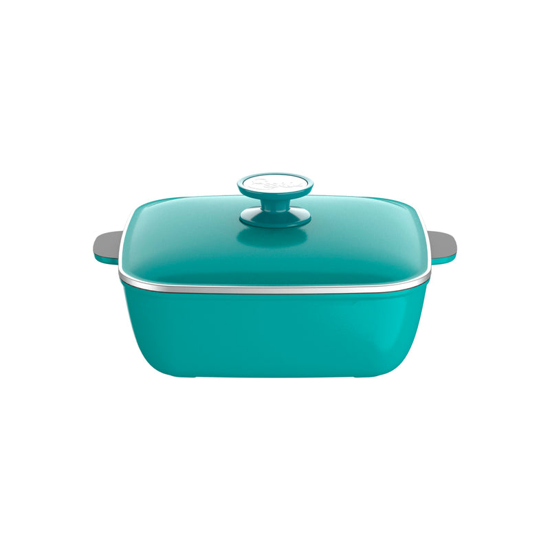 Olla cuadrada 24cm Aqua