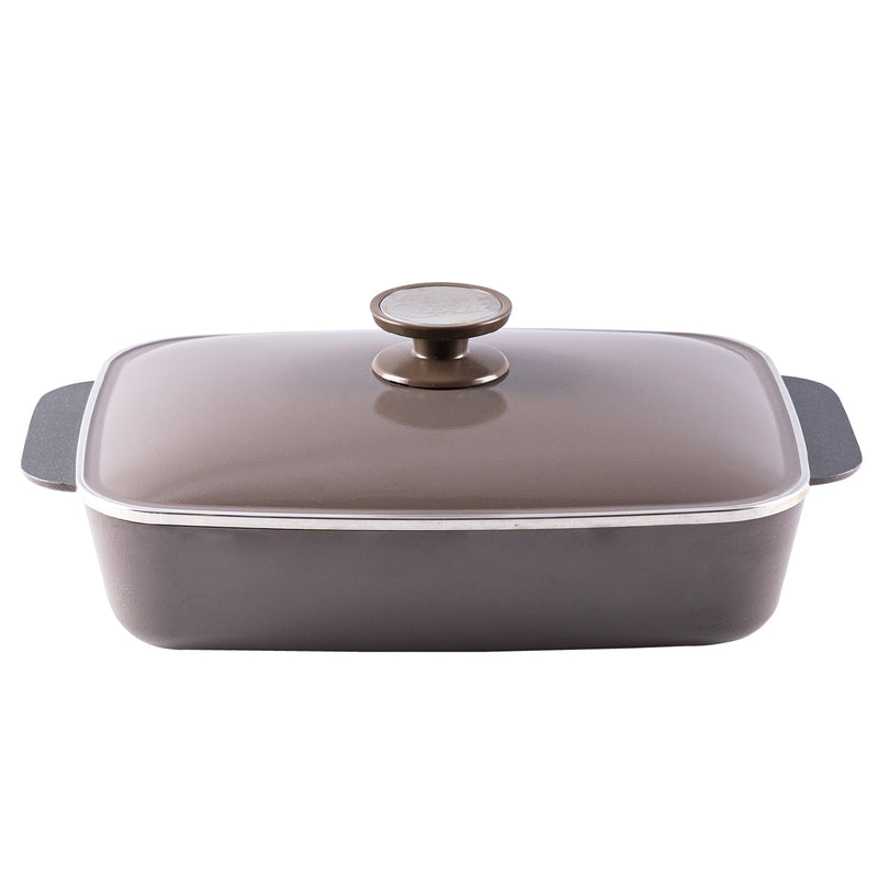 Olla Rectangular 30cm Terra